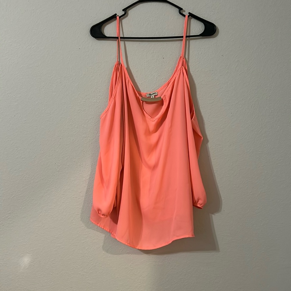 Lily Star top, shoulder cut outs, barely worn, Size:2X